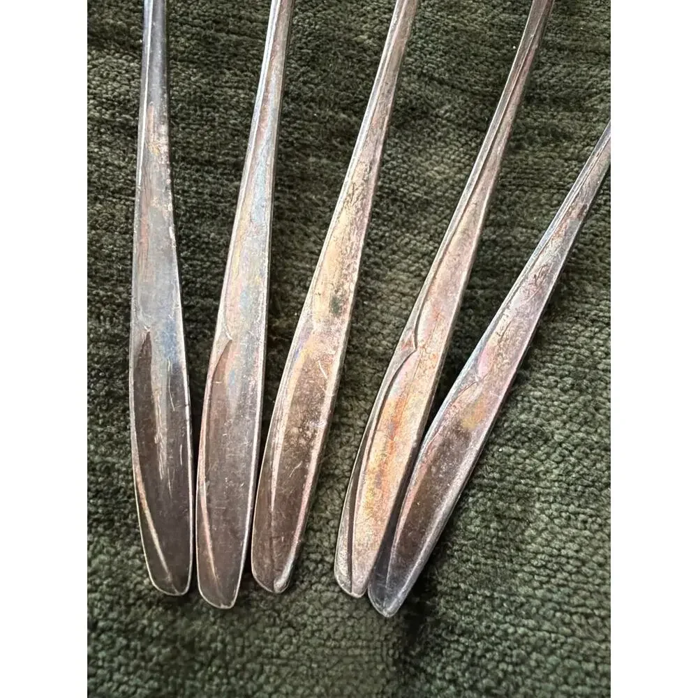 International Supreme Silver Plate Concept 5 Iced Tea Spoons
